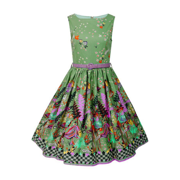 alice in wonderland swing dress